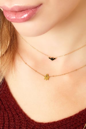 Collar de acero inoxidable fantasma Plata h5 Imagen3